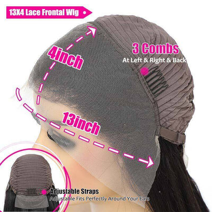 13x4 Lace Front Straight Wigs Remy Hair