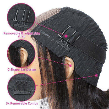 Glueless Max-cap Superlove Wear Go Pre-Cut 10 inch Straight Hair BOB Wig