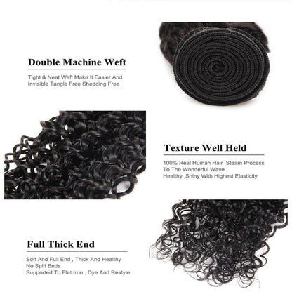 Kinky Curly 4 Bundles Virgin Human Hair Extensions 8-40 inches