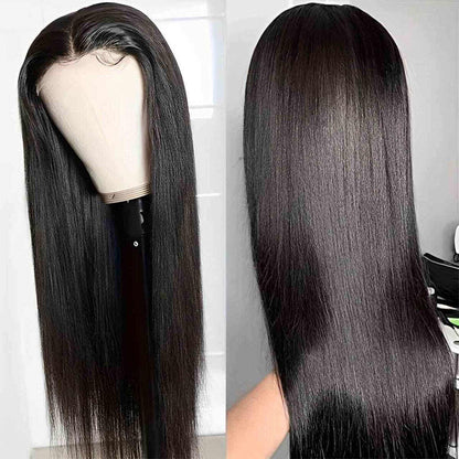 Glueless 4×4 Lace Closure Silk Straight Human Hair Wig